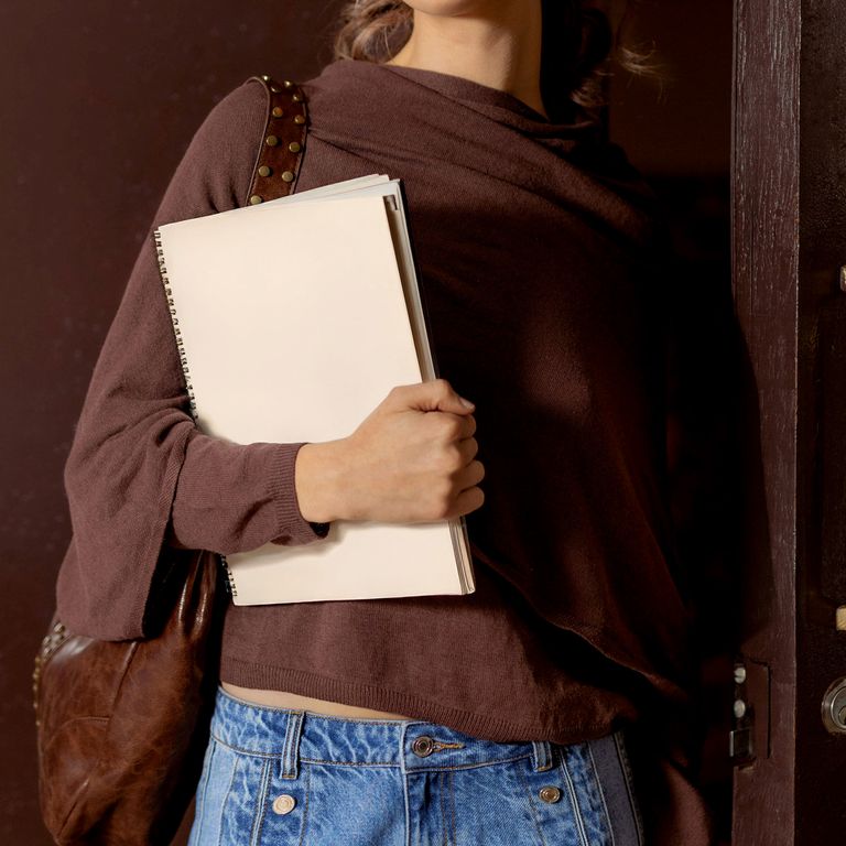Chaleco Capa Café Mujer
