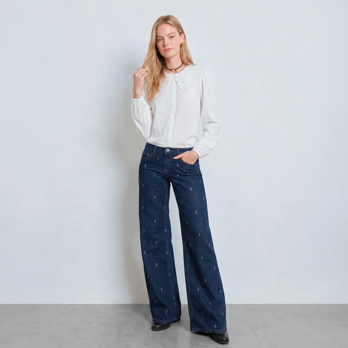 RAINDOOR - Pantalón Gotas Strass Mujer Raindoor