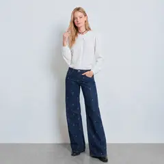 RAINDOOR - Pantalón Gotas Strass Mujer