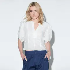 SINGOLARE - Blusa Bianca Mujer
