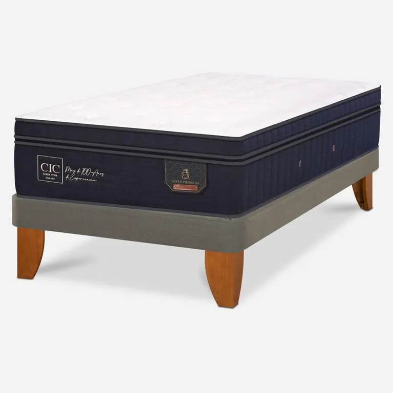 Cama Europea Super Premium 1.5 Plazas