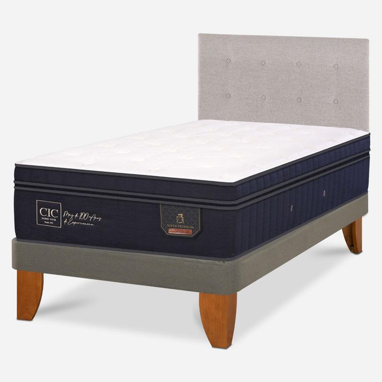 Cama Europea Super Premium 1.5 Plazas