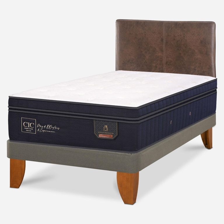 Cama Europea Super Premium 1.5 Plazas