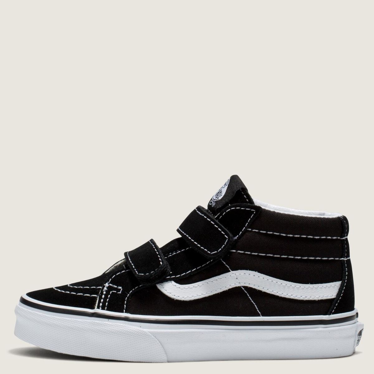VANS - Sk8-Mid Reissue Zapatilla Urbana Niño Cuero Negro (27 a 34) Vans