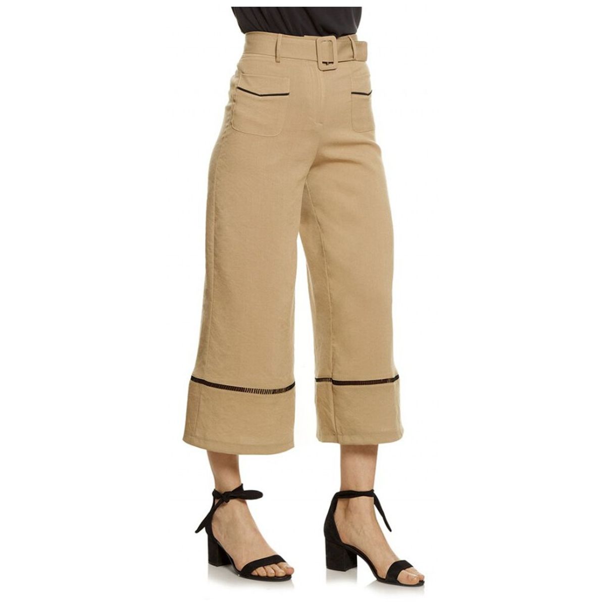 LIOLA - Pantalón Ancho Cinturón