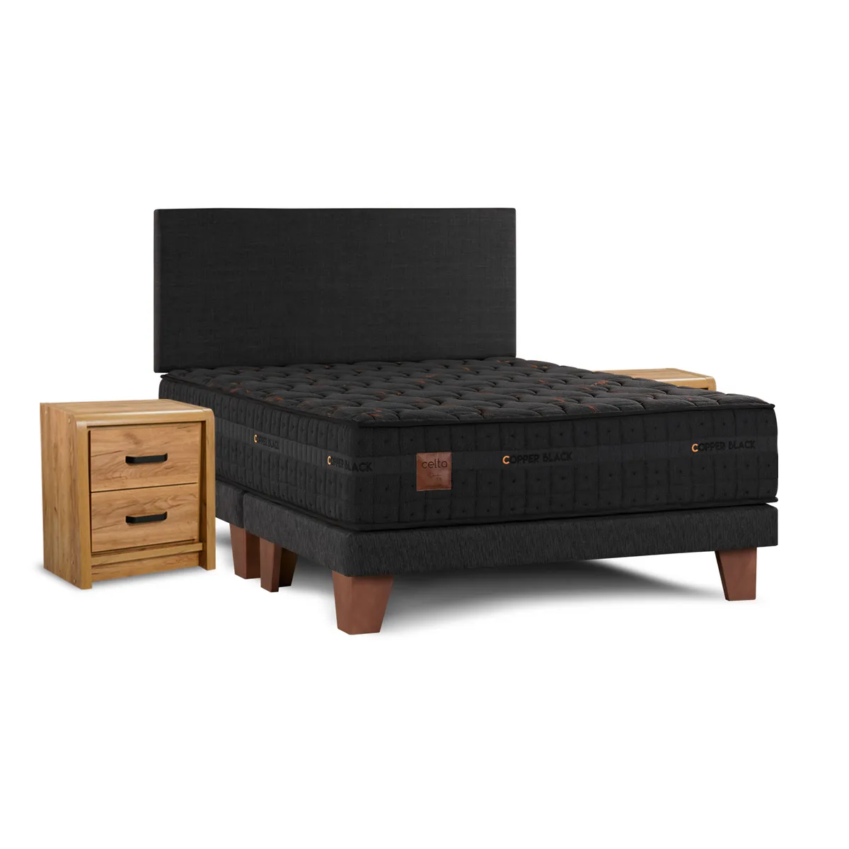 CELTA - Cama Europea Copper Black King Celta