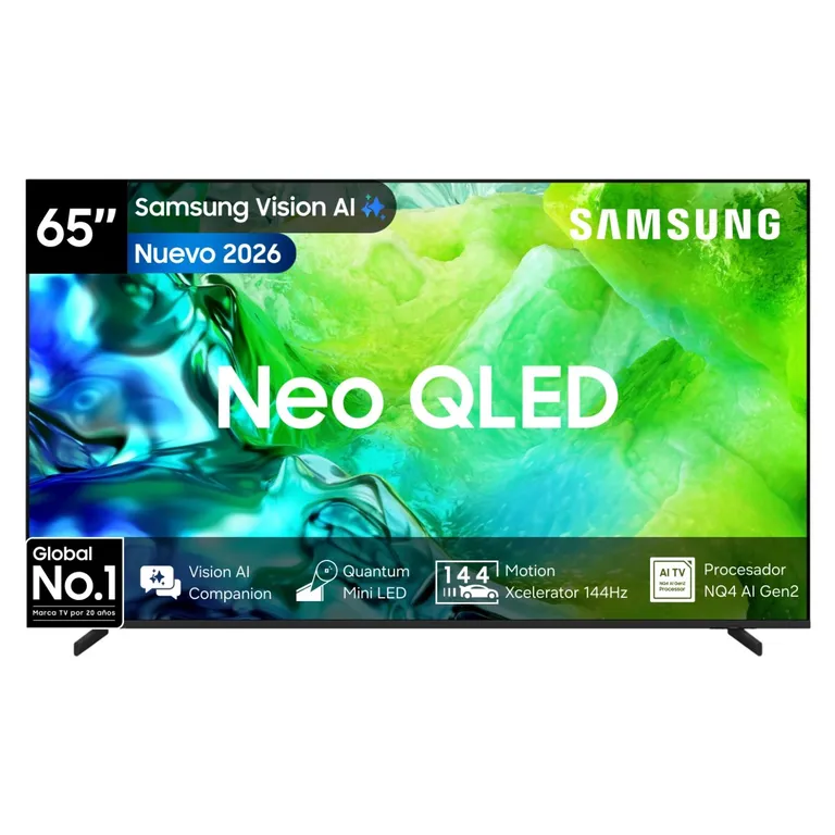 65" Neo QLED QN80H 4K Vision AI Smart TV (2026) + Control por Voz