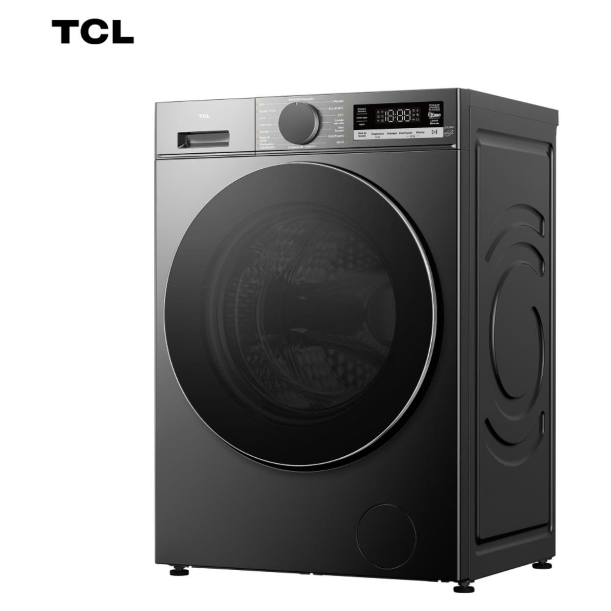 TCL - Lavadora Secadora 13.5Kg/8Kg Titanio Smart Wifi C3614WDG TCL