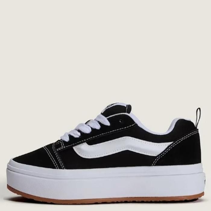 Knu Skool Stacklite Zapatilla Urbana Mujer Cuero Negro