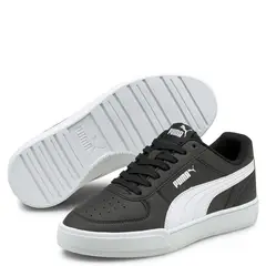 PUMA - Caven Jr Zapatilla Urbana Unisex Niño Cuero Negro (35.5 A 38)