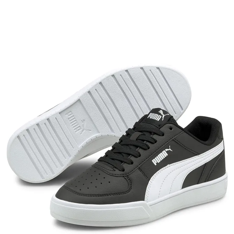 Caven Jr Zapatilla Urbana Unisex Niño Cuero Negro (35.5 A 38)