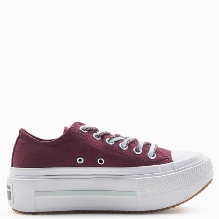 Chuck Taylor All Star Lift Dou Zapatilla Urbana Mujer Burdeo
