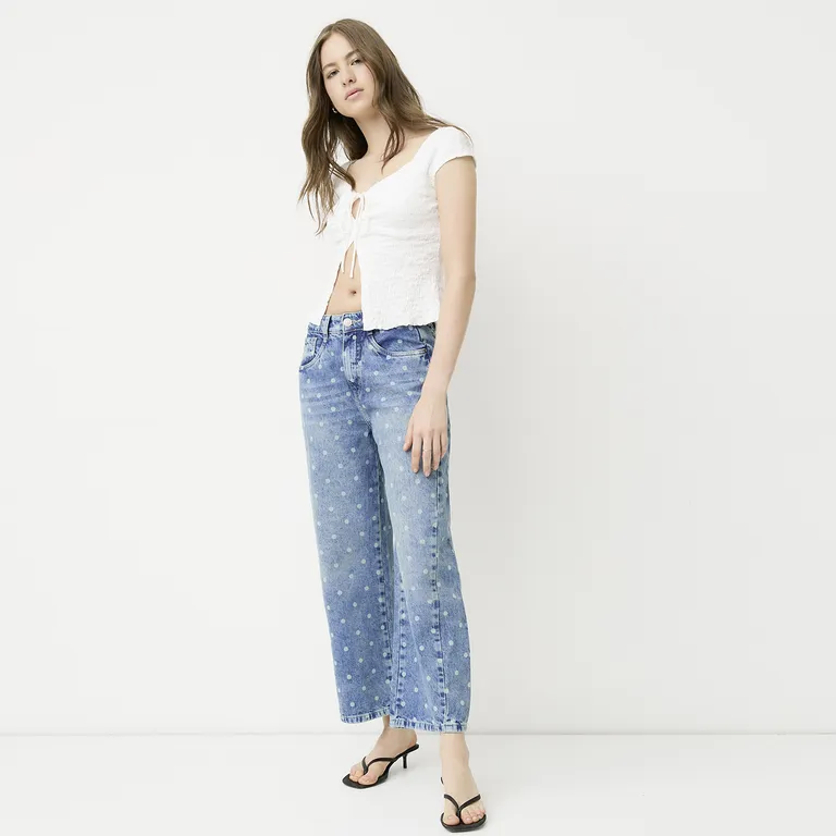 Jeans Lunares Mujer