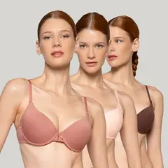INTIME - Pack De 3 Sostenes Mujer Algodón