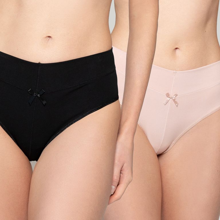 Pack De 2 Calzones Bikinis Algodón Mujer