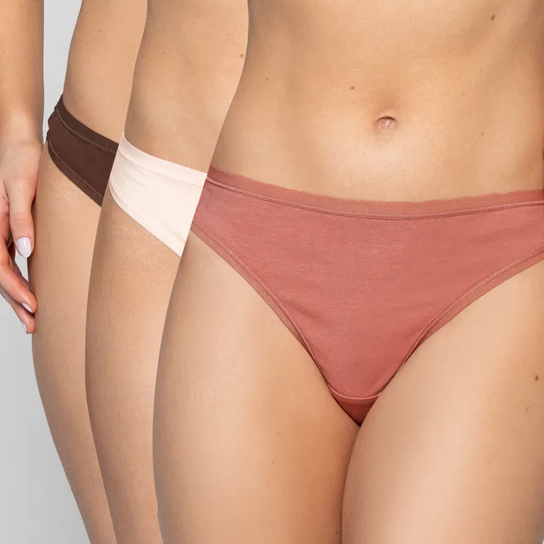 Pack De 3 Colaless Algodón Mujer