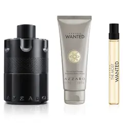 AZZARO - The Most Wanted Eau de Parfum Intense Para Hombre Set 100 ml + Body Lotion + Miniatura 10 ml
