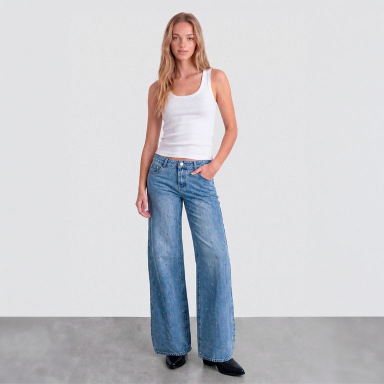 Pantalón Mini Ojal Mujer