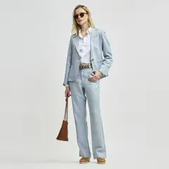 SAVILLE ROW - Pantalón Lino Mujer