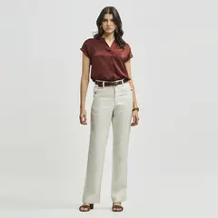SAVILLE ROW - Pantalón Lino Mujer