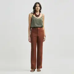 SAVILLE ROW - Pantalón Lino Mujer
