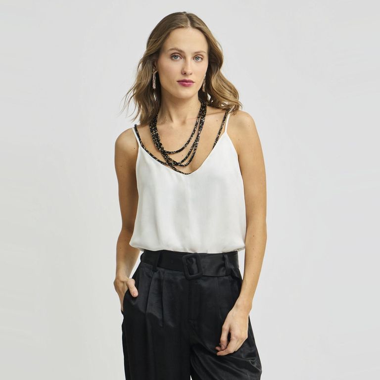 Blusa Manga Corta Mujer