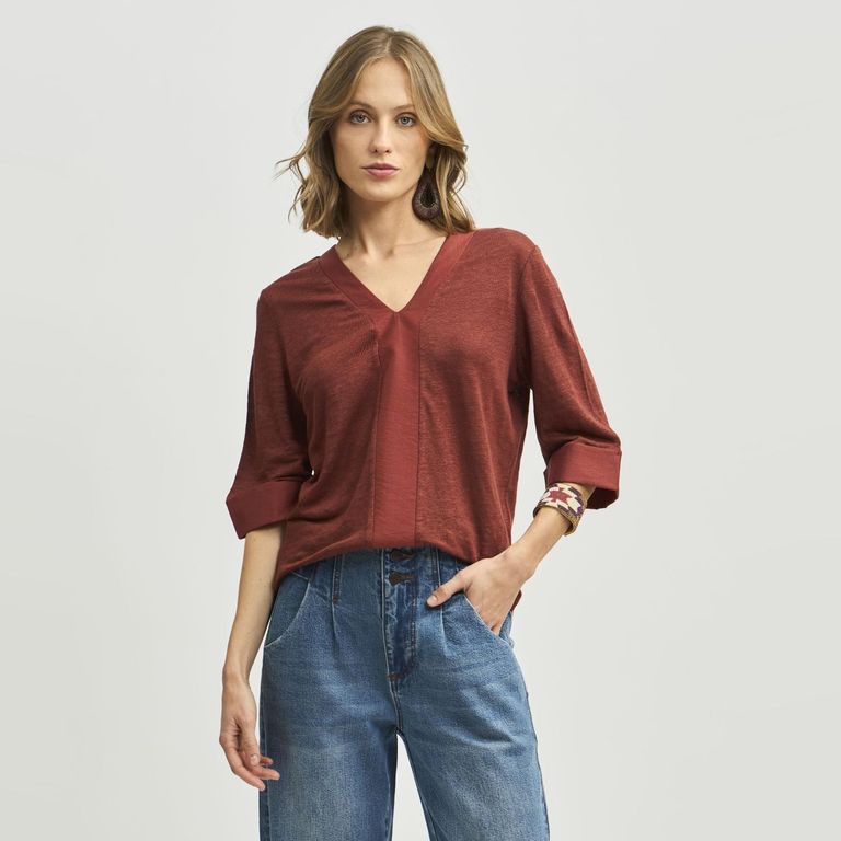 Polera Manga 3/4Mujer