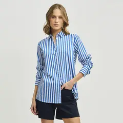 SAVILLE ROW - Camisa Rayada Manga Larga Mujer