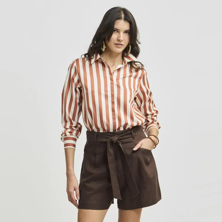 Camisa Manga Larga Mujer