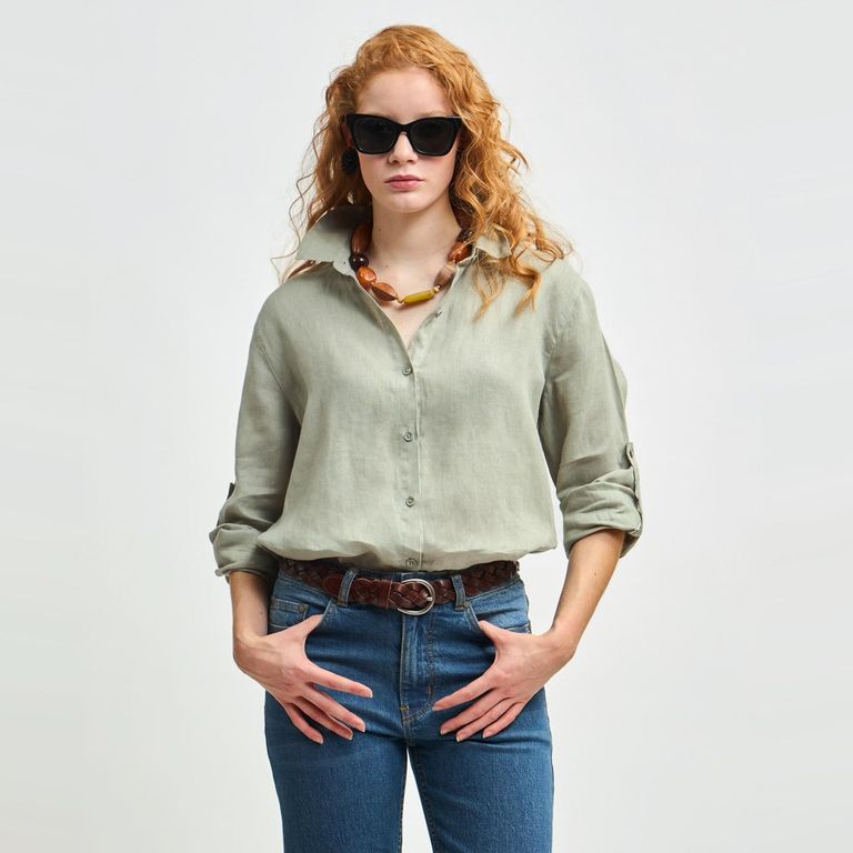 Camisa Manga Larga Mujer