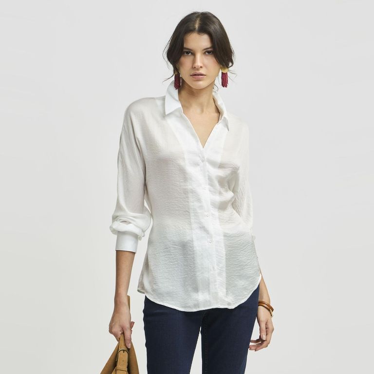Blusa Manga Corta Mujer