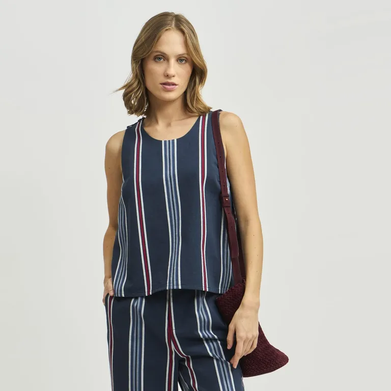 Blusa Manga Corta Mujer