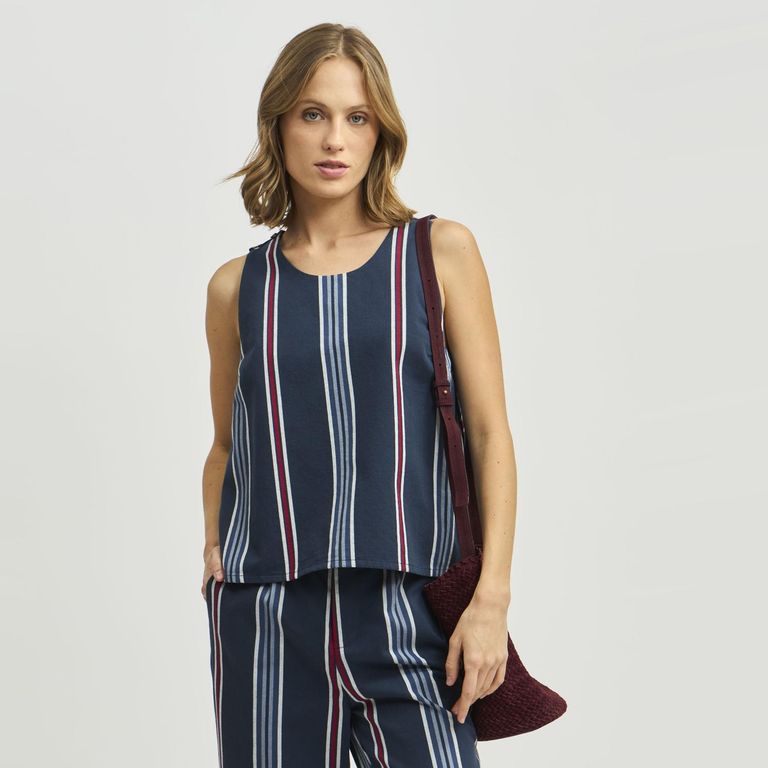 Blusa Manga Corta Mujer