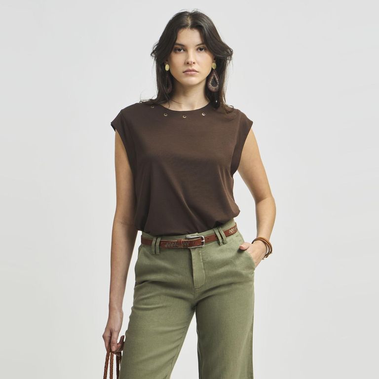 Polera Sin Mangas Mujer