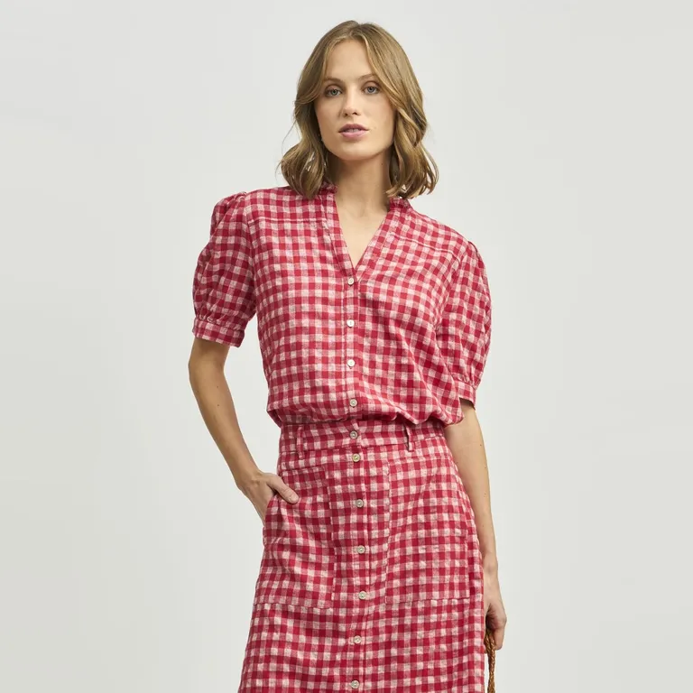 Blusa Manga Corta Mujer