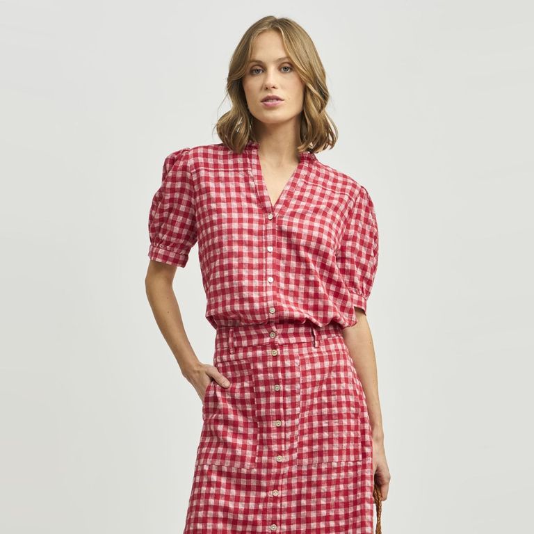 Blusa Manga Corta Mujer