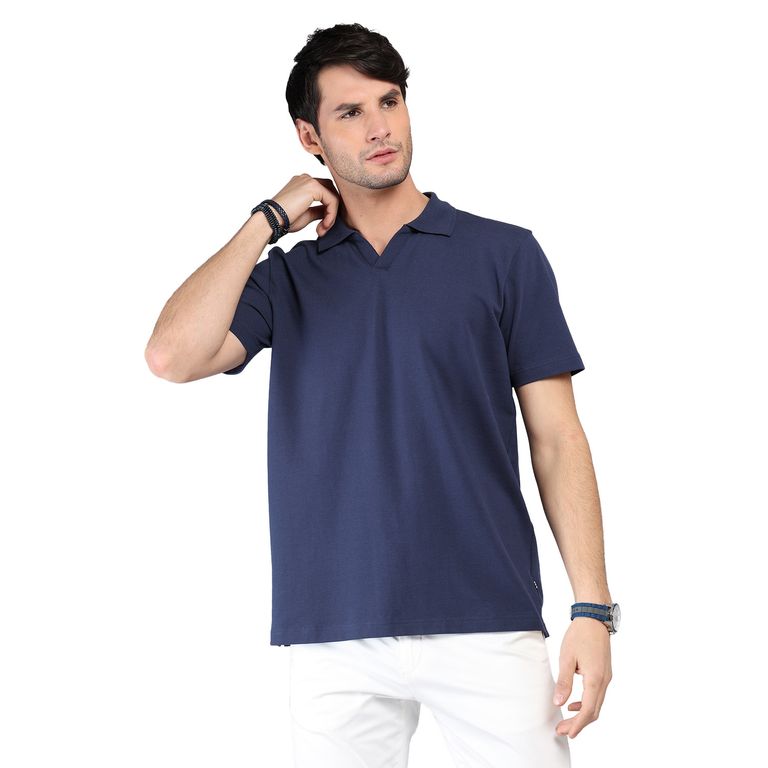 Polera Piqué Manga Corta Hombre