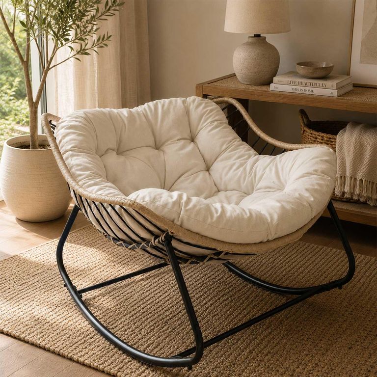 Silla Mecedora Natal Marfil