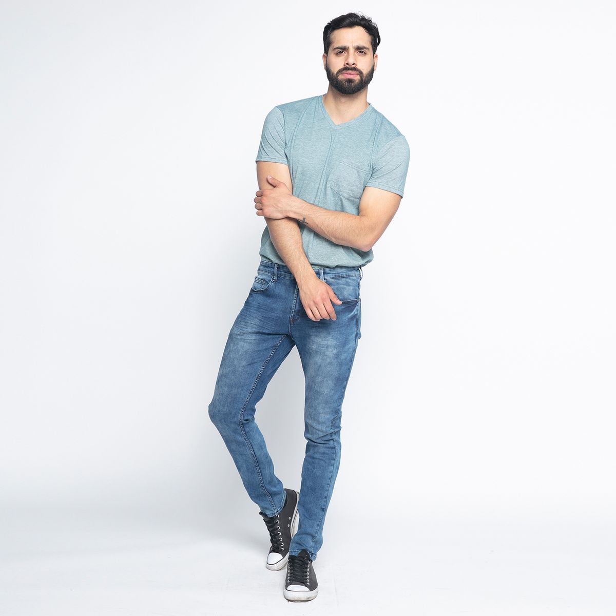 FASHION'S PARK - Jeans Skinny Fit Hombre