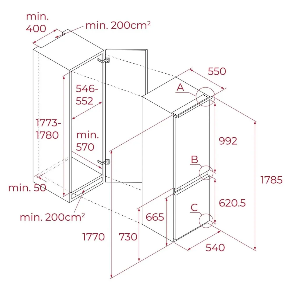 Refrigerador Inte Rbf 267 Litros 73395 Fi Wh 220-2 No Frost, foto 15