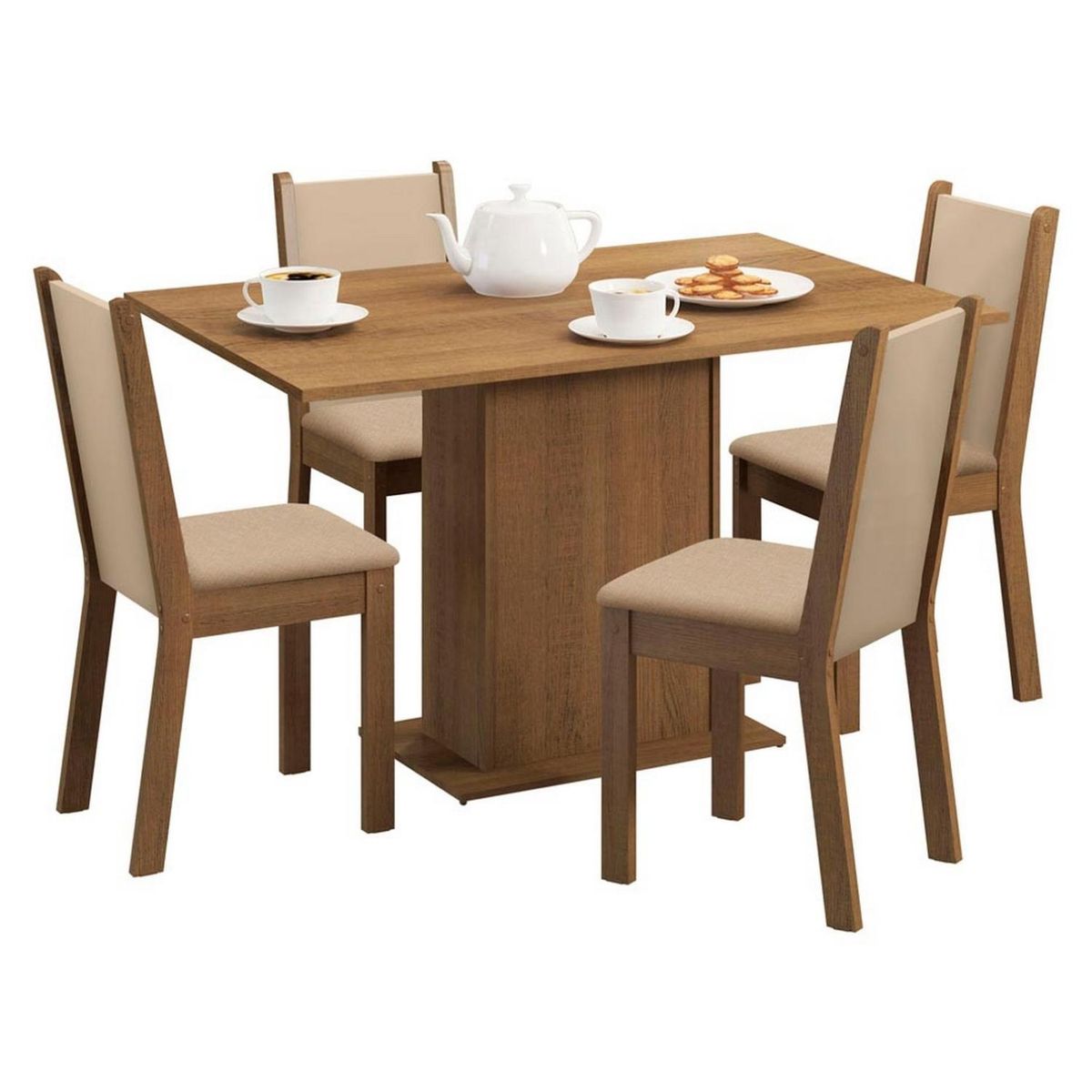 VEKKAHOME - Comedor Celine Milano 4 Sill Vekkahome Vekkahome