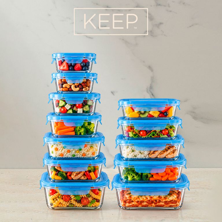 Set 12 Contenedores Herméticos Vidrio Tupper a $22.990