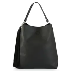 AMPHORA - Cartera Corte Recto Reversible Raven Grande Negro