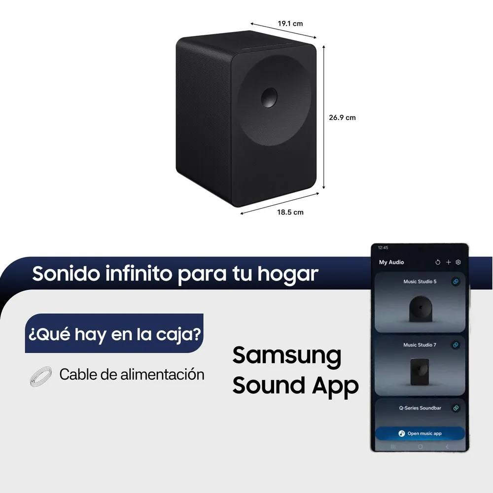 Samsung Music Studio 7 LS70H Negro, foto 2