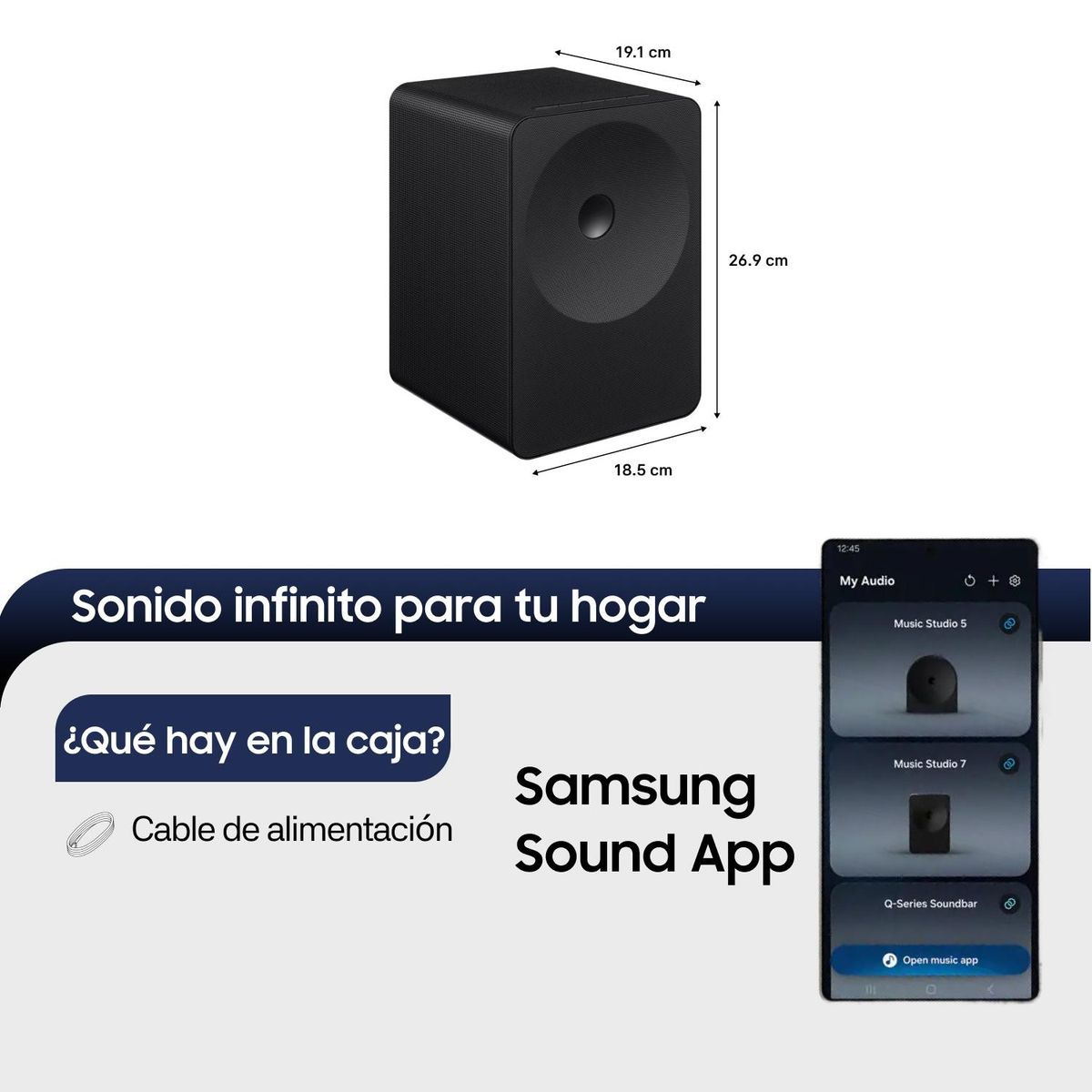 SAMSUNG - Music Studio 7 LS70H Parlante inalámbrico Wi Fi-Bluetooth (2026) Samsung