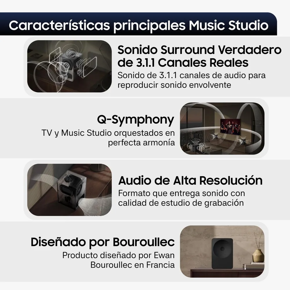 Samsung Music Studio 7 LS70H Negro, foto 4