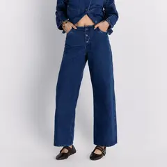 LOUNGE - Pantalón sin Pretina Denim Mujer