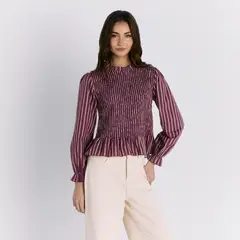 LOUNGE - Blusa Panal Gardenia Mujer