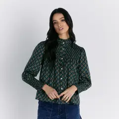 LOUNGE - Blusa Boho Magnolia Mujer