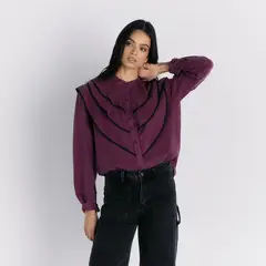 LOUNGE - Blusa Vuelos Begonia Mujer